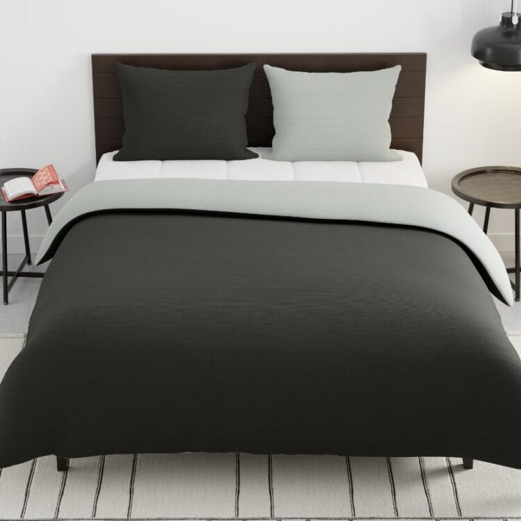 Double Face Antraciet-Grijs