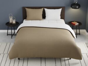 Double Face Taupe-Wit 1